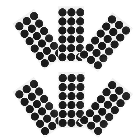 900 Pcs Target Paper Repair Patch Circle Stickers Round Nail Black