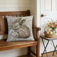 thumbnail image 6 of HuiXinOu Easter Pillowcase 17.71 Inch Plush Horse Embroidered Decorative Pillow Cover for Sofa Bedroom Living Room Home Decor, 6 of 6