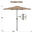 thumbnail image 6 of 9' Patio Umbrella Outdoor Table Market Yard Umbrella with Push Button Tilt/Crank, 6 of 7