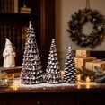 thumbnail image 5 of Wodellrrea Pine Cone Christmas Tree Set, 3 Piece Tabletop Holiday Decoration, Snow Dusted Wooden Tree Centerpieces for Indoor Mantel, Shelf, Dining Table and Rustic Winter Home Decor, 5 of 7
