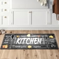 thumbnail image 6 of Anti Fatigue Fall Kitchen Mats, Boho Distressed Kitchen Floor Mats 17"x47"+17"x30", Non Slip Waterproof Kitchen Rugs, Padded Comfort Standing Mats for Laundry, Office, Sink, Desk Orange Multi, 6 of 6