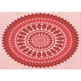 thumbnail image 1 of Ahgly Company Indoor Rectangle Patterned Pastel Pink Area Rugs, 8' x 12', 1 of 6
