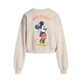 thumbnail image 2 of Disney Mickey Mouse Women's Cropped Boxy Graphic Sweatshirt, Sizes XXS-XXL, 2 of 5