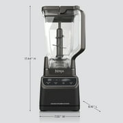Ninja Grand Kitchen System 72-Oz Blender, 4 Presets, Smoothie, Chop, Dough, 3 Speeds, 1200W, KS500WMBK Black