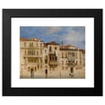 thumbnail image 2 of Richard Parkes Bonington 14x12 Black Modern Framed Museum Art Print Titled - The Palazzi Manolesso-Ferro, Contarini-Fasan and Venier-Contarini on the Grand Canal, Venice, 2 of 5