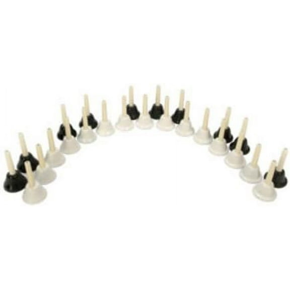 Rhythm Band Instruments RB Note Black and White Handbell Set