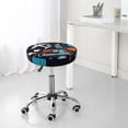 thumbnail image 7 of Goofa Creative Transport Printed Stool Covers Round, Waterproof Round Bar Stool Covers Anti-Slip Round Bar Stool Seat Cover with Elastic Bands Durable -13 inch, 7 of 7