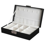 FINELOOK Rectangular Ornaments Storage Case Portable Capacity Pure Jewelry Box