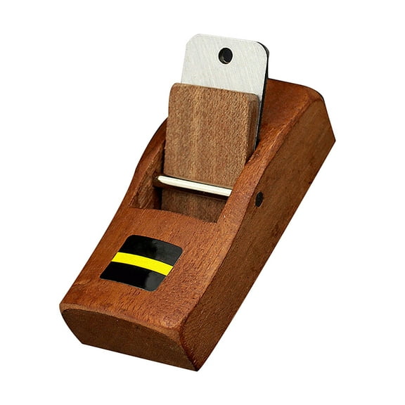 Toyvian Woodworking Planer Hand Tool for Wood Plate and Plasterboard Made of Plastic and Metal Chocolate Color Simple to Use