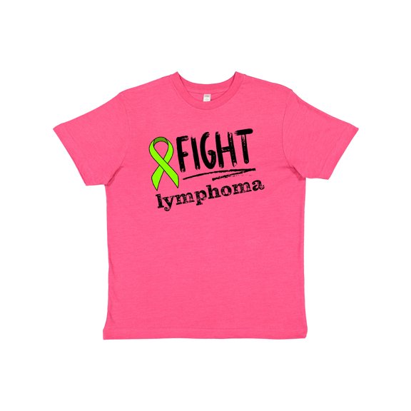 Inktastic Fight Lymphoma Lime Ribbon Youth T-Shirt