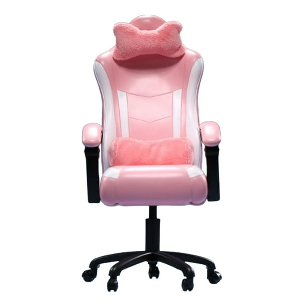 Silla de juegos a escala 1:6, modelo de figuras de acción, accesorio, silla de juegos de oficina para figura de acción coleccionable masculina de 12 rosa