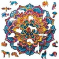 thumbnail image 4 of Nestologi Mandala Flower Bouquet Premium Wooden Jigsaw Puzzle for Adults - Large - 5  Hours to Complete, 4 of 12