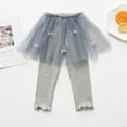 thumbnail image 3 of SILVERCELL 2-8T Little Girls Mesh Laced Ruffle Leggings Toddler Cotton Casual Tutu Pants, 3 of 8