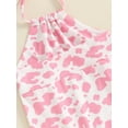 thumbnail image 6 of Bagilaanoe Toddler Baby Girl Summer Jumpsuit Sleeveless Print Romper Overalls 6M 12M 18M 24M 3T 4T Kids Long Flared Pants Summer Clothes, 6 of 7