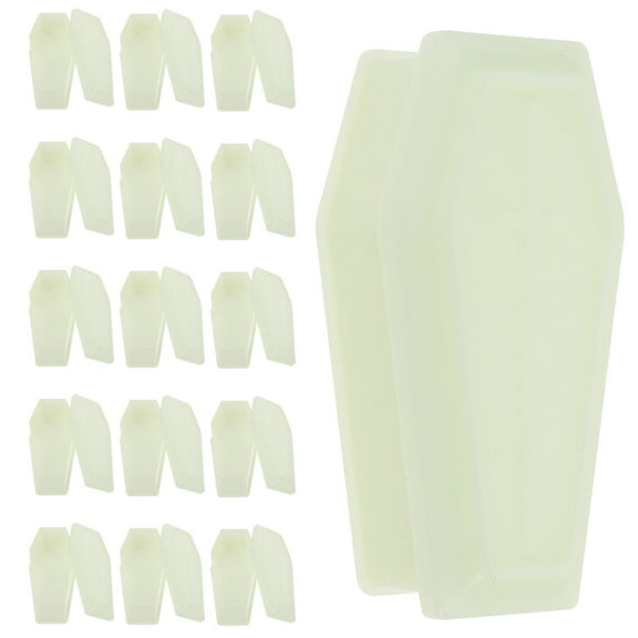 OFFIGAM 20pcs Small Coffin-Shaped Plastic Party Decoration Boxes for Nighttime Events and Themed Parties