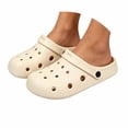 thumbnail image 3 of MDUKONU Unisex-Adult Classic Clog, Clogs for Women and Men Size: 43 Beige, 3 of 8