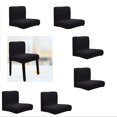 thumbnail image 1 of De Silla De Comedor Elásticas Paquete De Funda Deslizable Extraíble Fácil De 6/8 Piezas - Brown-8pcs, Individual Black-6pcs Macarena Cubierta de silla de comedor elástica, 1 of 5