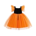 thumbnail image 6 of Halloween Dresss for Girls, Child Girls Fly Sleeve Halloween Prints Pageant Dress Party Gown, Halloween Gifts, 6 of 8