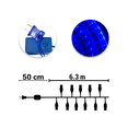 thumbnail image 3 of Serie Navideña Decorativa Luz Led Azul Paquete 3 Pz 140 Focos 8 Funciones Cable Azul 6.3 m Navicolors Cable Azul 6.3 m, 3 of 7