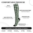 thumbnail image 2 of Sikiie Green White Christmas Tree Lumberjack Plaid 1 Pairs Compression Socks for Men and Women 15-20 mmHg Running Support Socks, 2 of 7