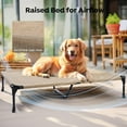 thumbnail image 6 of Cooling Elevated Dog Bed Add Removable Waterproof Bolster Cushion Mat, Raised Pet Cot with Breathable Teslin Mesh, No-Slip Feet, Dog Couch Bed for Indoor Outdoor, 59x37.5inches, Beige,, 6 of 14