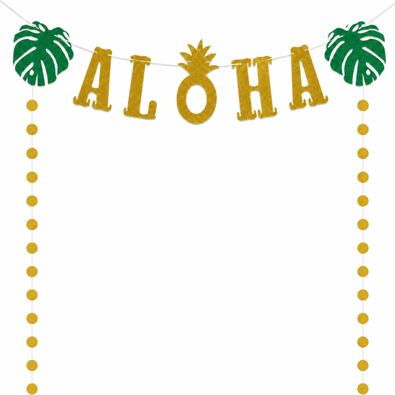 Hawaiian Party Decorations Aloha Banner Luau Party Favors Tropical Party Decorations Beach Theme Party Supplies