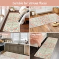 thumbnail image 2 of Wonnitar 2'x6' Washable Kitchen Runner Rug,Hallway Entryway Runner Rug, Oriental Medallion Distressed Non-Slip Mat, Bohemian Low-Pile Floor Carpet Runner for Bathroom Laundry Bedside, 2 of 7
