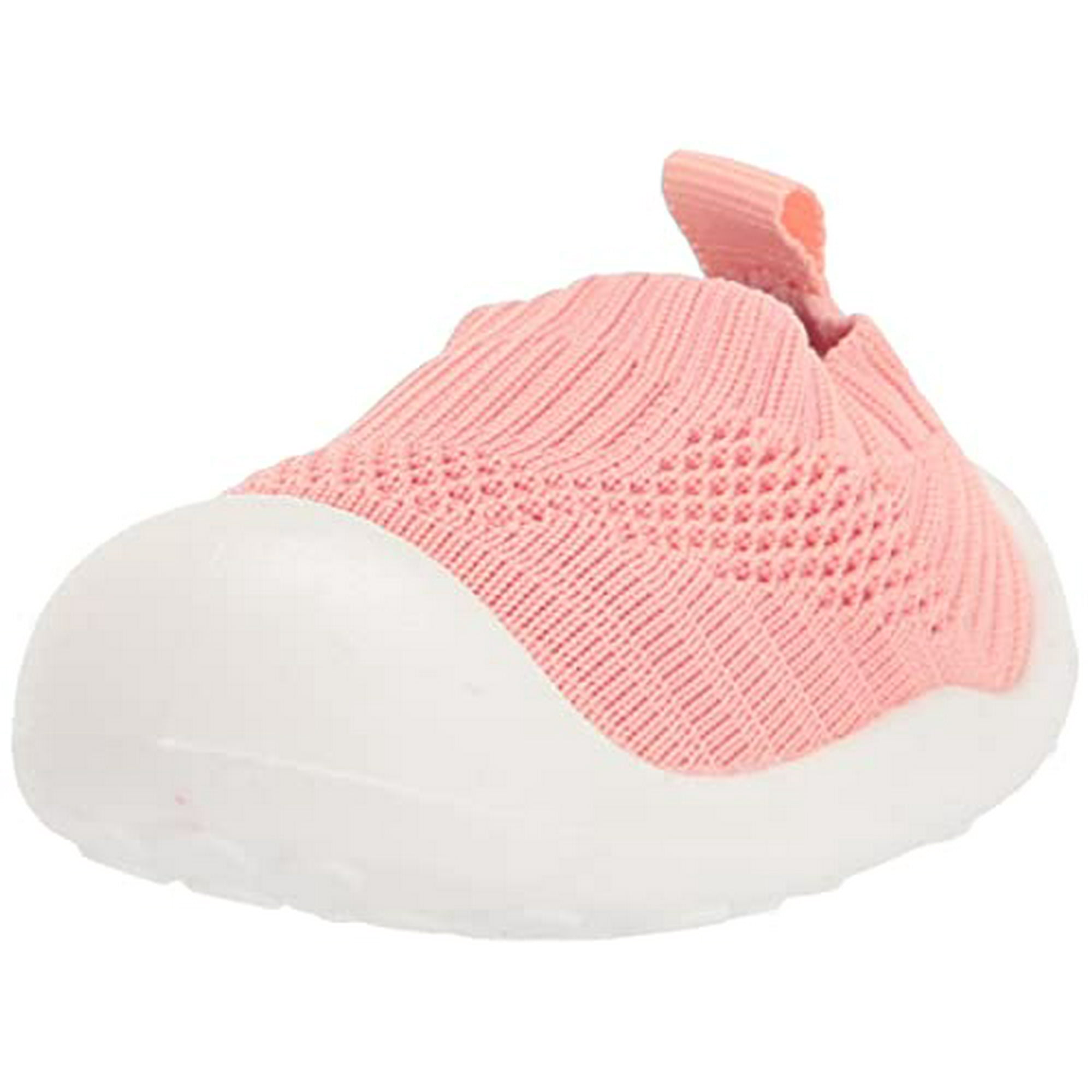 Gerber Baby Girls Stretchy Knit Slip On Sneaker Crib Shoe Pink 3 6 Months Infant Pink