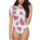thumbnail image 1 of Fotbe Watermelon Body de Mujer con Cuello Redondo y Mangas Cortas, Sin Mangas Ajustado, Suave, Cómodo y Básico-X-Large, 1 of 7