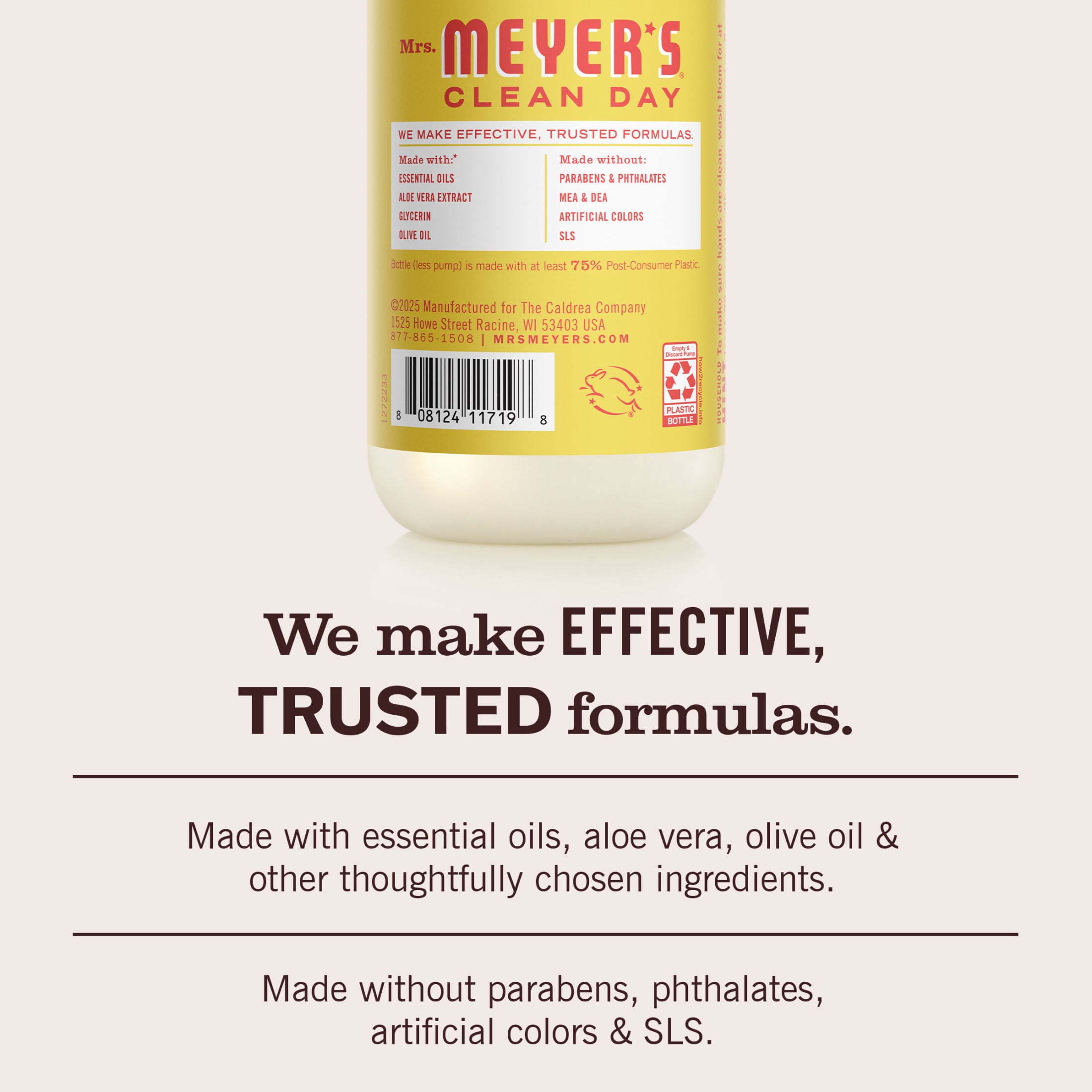 Mrs. Meyer’s Clean Day Hand Soap, Lemonade Scent, 12.5 Fl Oz