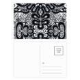 thumbnail image 1 of eu black white patternrococo style postcard set birthday mailing thanks greeting card, 1 of 3