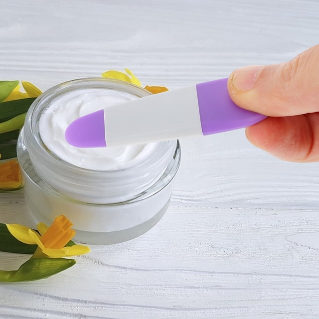 OFFIGAM 8Pcs Lightweight Silicone Facial Cream Spatula for Precise Makeup Application
