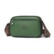 thumbnail image 2 of Bolsa bandolera de cuero genuino de hombro de mujer con correa ancha para el trabajo (verde) JShteea Para Estrenar, 2 of 9