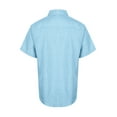 thumbnail image 4 of Mrrootc Men's Summer Short Sleeve Turn-down Collar Short Sleeve Single Breasted Casual Button Henley Shirt Tops, 4 of 4