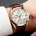 thumbnail image 3 of Reloj LIGE Reloj militar de lujo blanco cuarzo para hombre, 3 of 4