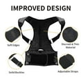 thumbnail image 4 of Magnetic Posture Corrector for Men Shoulder Upper Back Brace Pain Relief Back Belt Correct Hunchback Lumbar Support Girdle Strap Black L, 4 of 6