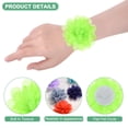 thumbnail image 2 of Uxcell 12-Pack Flores de Gasa 2.76 x 2.76 Pulgadas Flores de Tela de Malla para Decoración del Hogar y DIY Verde Fluorescente, 2 of 6
