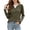 Green, variant on Patchwork Knit Long Sleeve Crew Neck Tunic Top for Everyday Casual Fall Seasonal Comfort, Blue, L