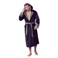 thumbnail image 1 of Mens Plush Robe with Slipper Set - BOSS - Men Bathrobe Collection - Lifetime Durable, Curated Hotel Spa Robe with Hood & Pockets - Anti-Slip Belt - Breathable Yet Warm - Won’t Pill, Tear or Darken, 1 of 5