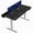 Black/Gray, variant on VIVO Electric 60" x 30" Desk, Full Pad, Black Hidden Cable Tabletop, Black Frame