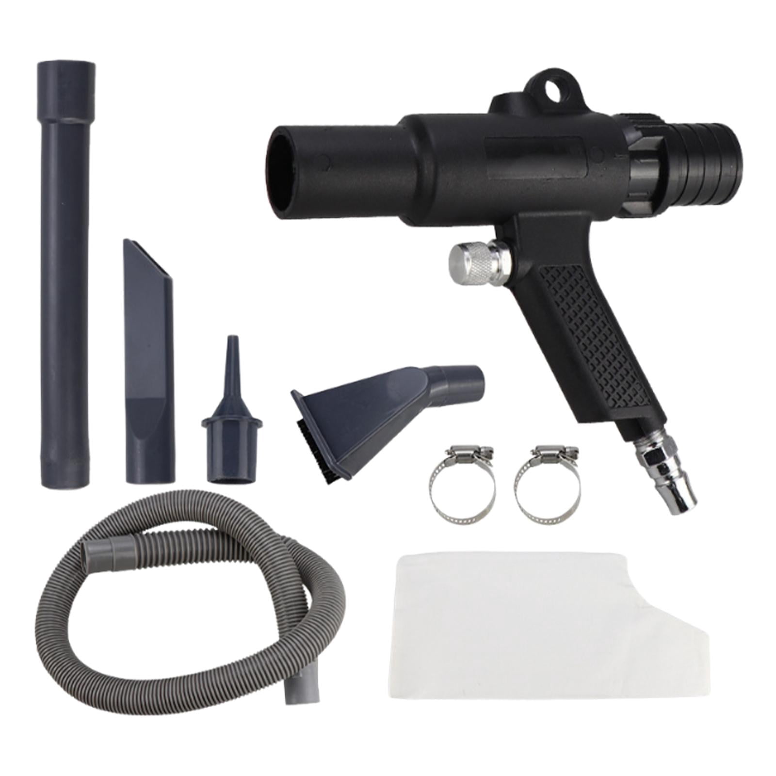 JISADER Pneumatic Vacuum Cleaner Kit 2 in 1 Compressed Air Duster for Debris Factory