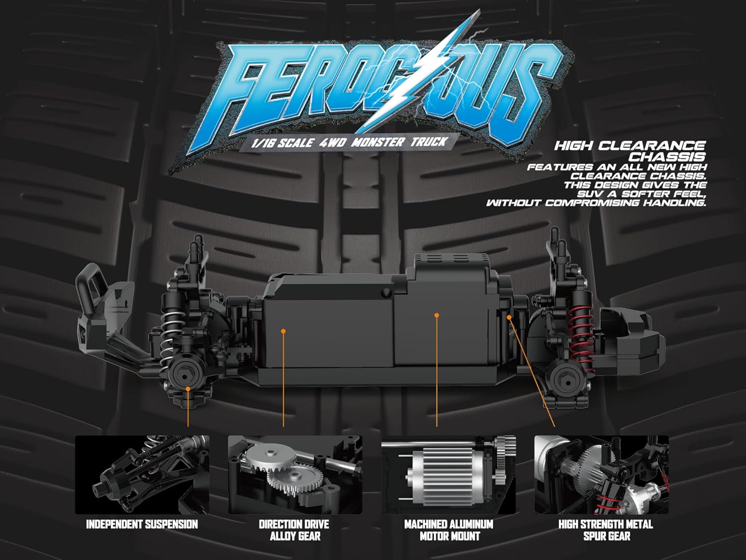 Poco Divo 4WD Monster Truggy RC Truck 30kmph Racing Speed Car