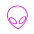 thumbnail image 1 of Led Alien Neon Light Colgante De Pared Lámpara De Neón Dormitorio Decoración Luz Decorativa Luz De Noche Yuarrent HA024895-01, 1 of 6