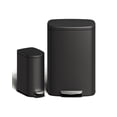 thumbnail image 1 of Step-On Trash Can Set – 13.2 & 2.6 Gal Stainless Steel – Soft-Close Lid & Removable Buckets – Odor Control – Slim Rectangular – Kitchen, Bathroom & Office, 1 of 8