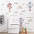 thumbnail image 4 of Conjunto de globos aerostáticos nubes MACHAO pegatinas de pared decoración, 4 of 5