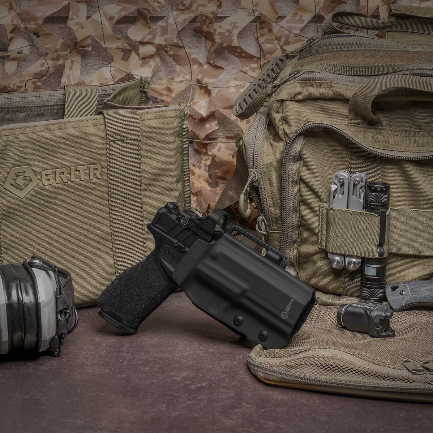 GRITR OWB Kydex Right Hand Gun Holster Fits Springfield Armory Echelon