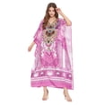 thumbnail image 1 of Robe Kaftan Longue Décontractée Ample à Manches Kimono pour Femmes Grande Taille, Tenue de Villégiature, Robe de Soirée, Fête, Été, Plage, Couvre-Maillot, 1 of 6
