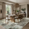 thumbnail image 4 of ATHOPE 9x12 Area Rug, Vintage Boho Medallion Rugs Non-Slip Soft Low Pile Washable Rug Large Distressed Rug Indoor Retro Carpet for Living Room Bedroom Dining Room Home Office, Gray Brown, 4 of 8