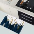 thumbnail image 5 of Diatomaceous Earth Bath Mat,Modren Art Blue Gold Oil Non-Slip Volume Super Absorbent Fast Drying Eco-Friendly Easy to Clean for Bathroom Kitchen Door mat 16×24Inch (40 * 60cm), 5 of 6