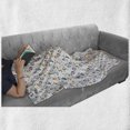 thumbnail image 5 of Forest Soft Flannel Fleece Throw Blanket, Animals Forming Numbers Raccoon Snake Fox Kangaroo Koala Cartoon Repetitive, Cozy Plush for Indoor and Outdoor Use, 50" x 60", Multicolor, by Ambesonne, 5 of 5